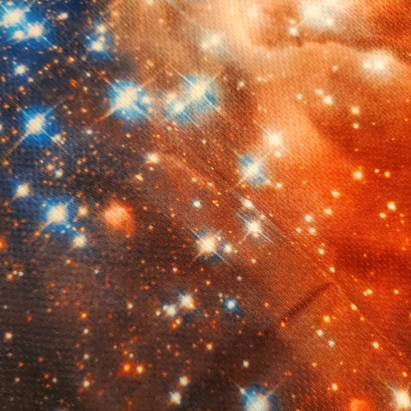 🐕 Orange & Navy Galaxy Neck Gaiter - Picture 3 of 5